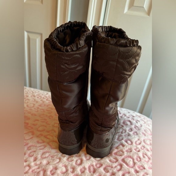 Coach Drexel Quilted Chocolate Brown 
Winter Boots Women’s Size: 8 - Picture 2 of 9